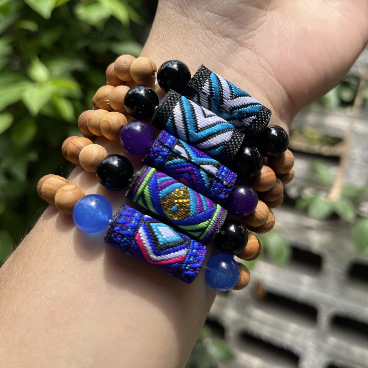 非金属布艺手链 【五一特惠】广西壮锦民族风手链/壮锦/复古纯手工