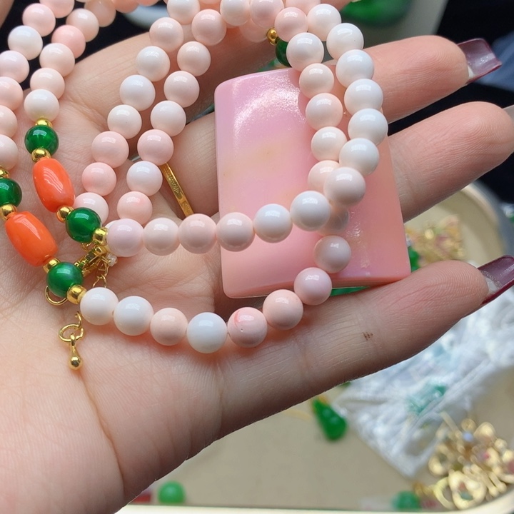 玛瑙/玉髓颈饰合金吊坠