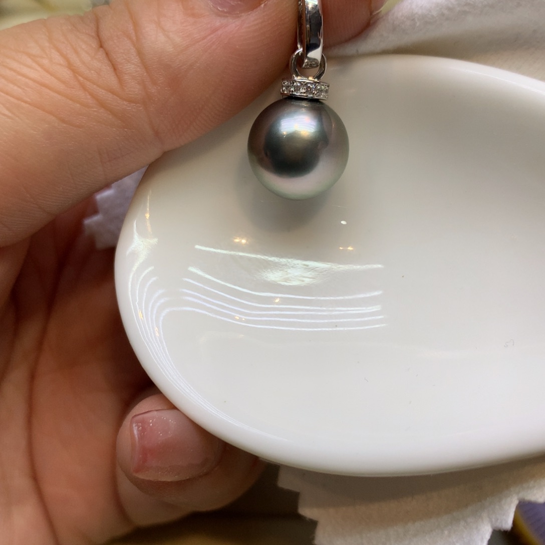 颈饰银S925镶嵌海水珍珠