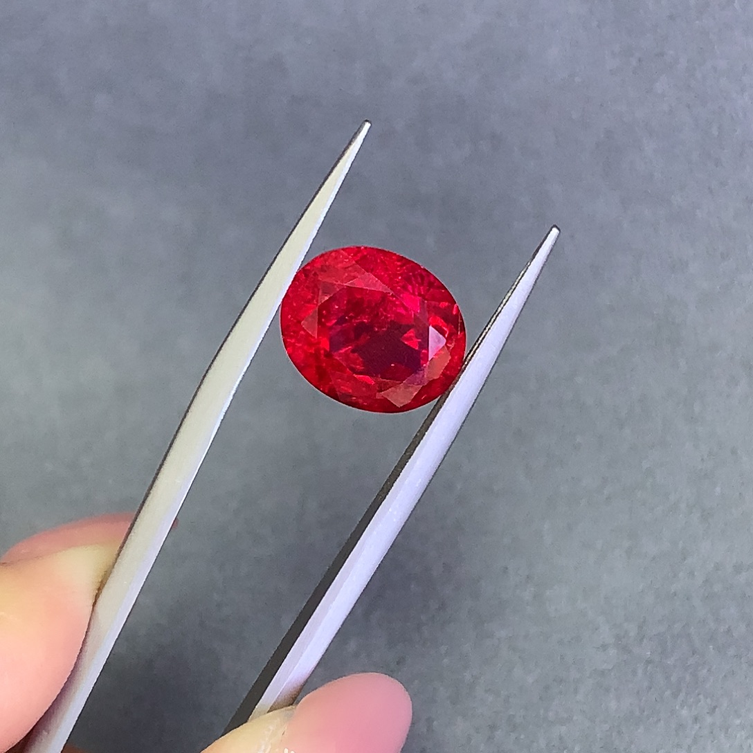 没***好合成（培育）红宝石裸石