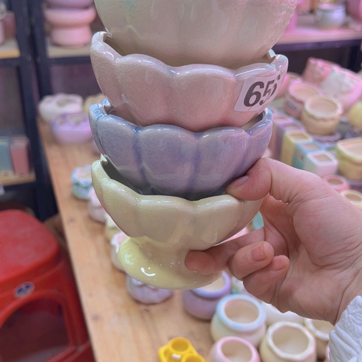 陶瓷花盆当场凑满12包邮