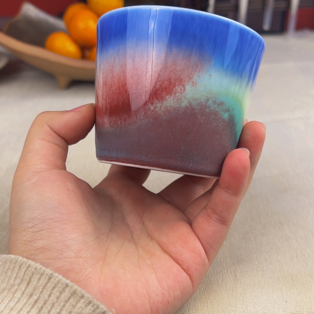 杯纯手工柴烧主人杯