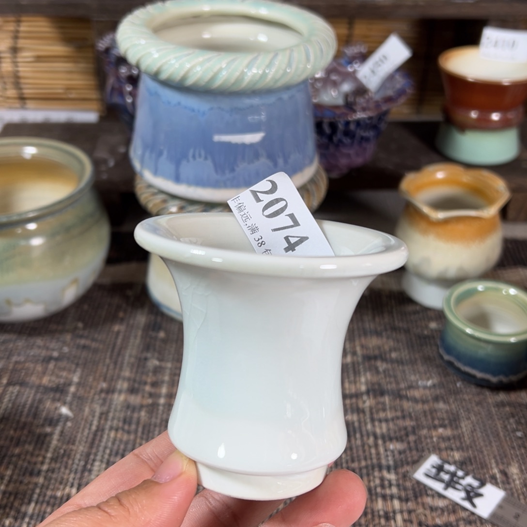 红陶景德镇手工花盆