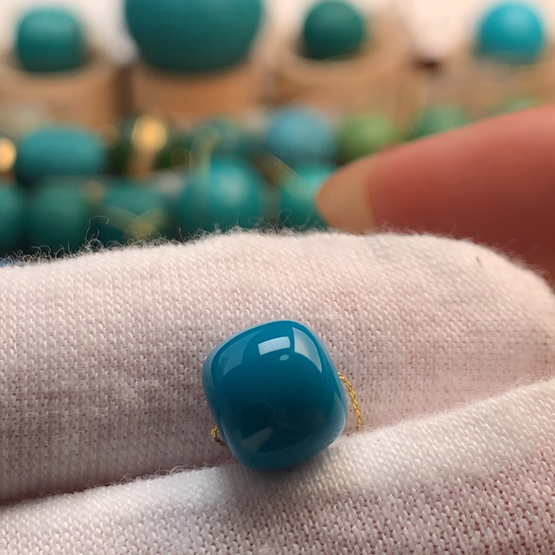 绿松石未镶嵌绿松石9.2mm