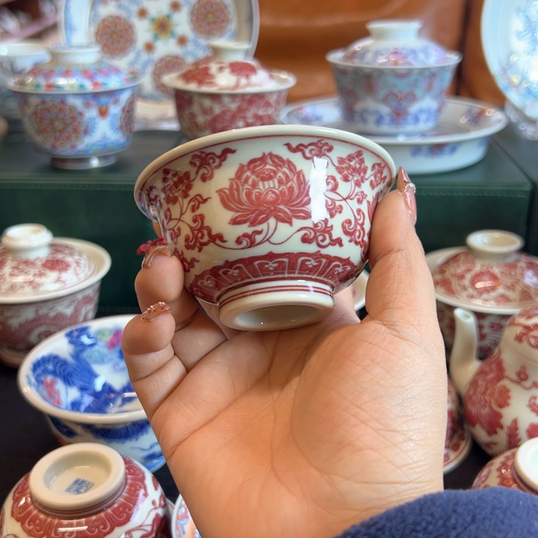 Y正绎堂金刚莲压手杯