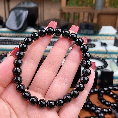 和田玉手链未镶嵌蓝***乐