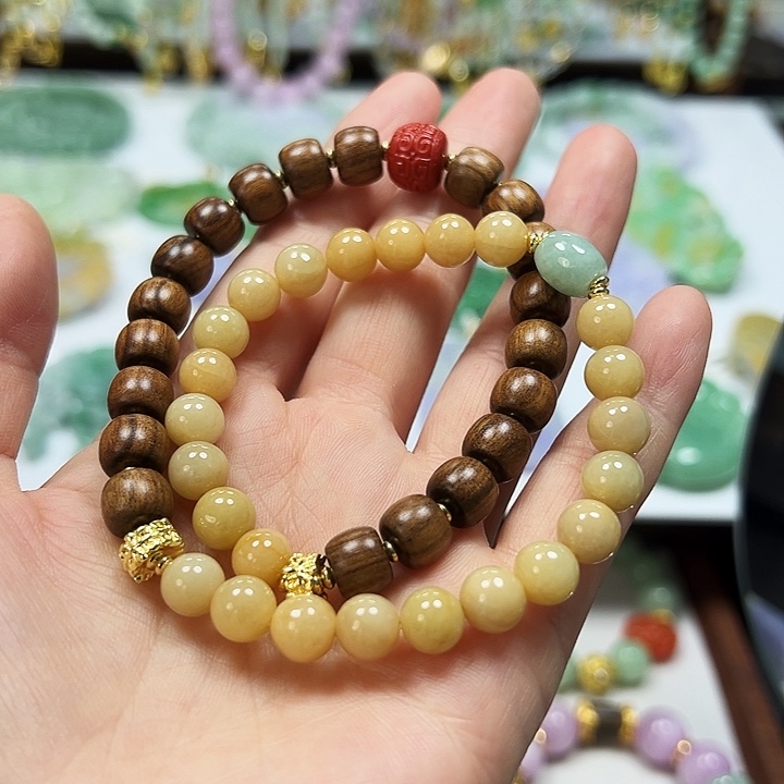 未镶嵌手链翡翠手串