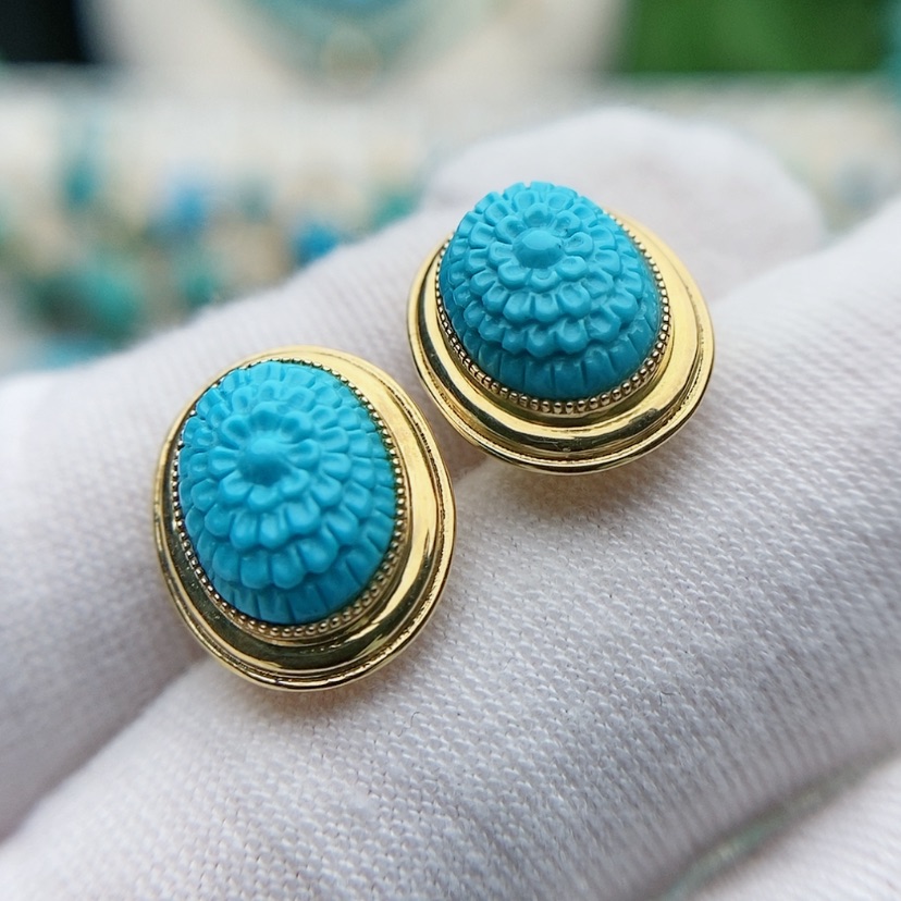 【闪购商品】绿松石原矿绿松石18K金镶嵌