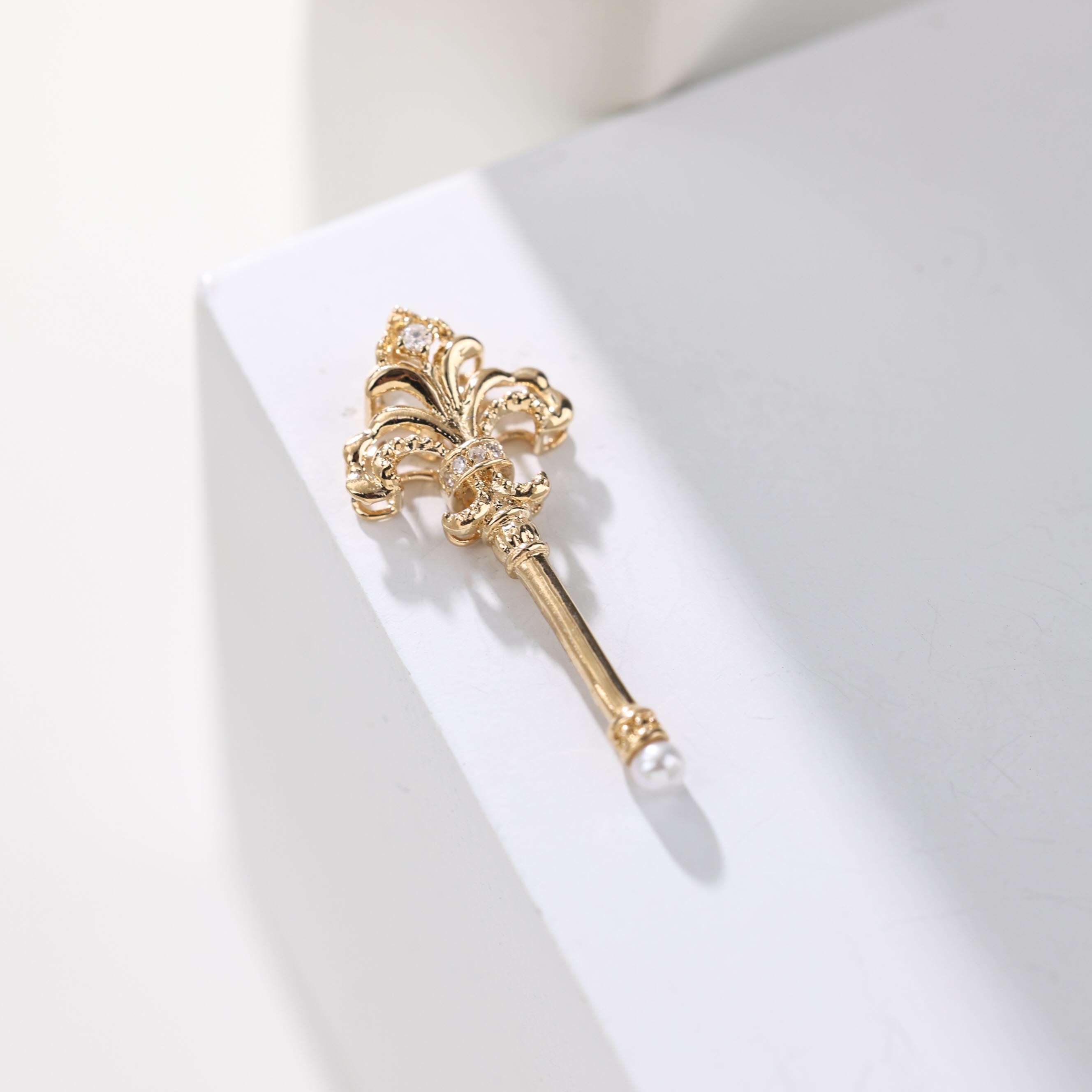 【举石臻选】TA1206-1186-2钻石吊坠18k（一件/约11*25.5*4mm）H