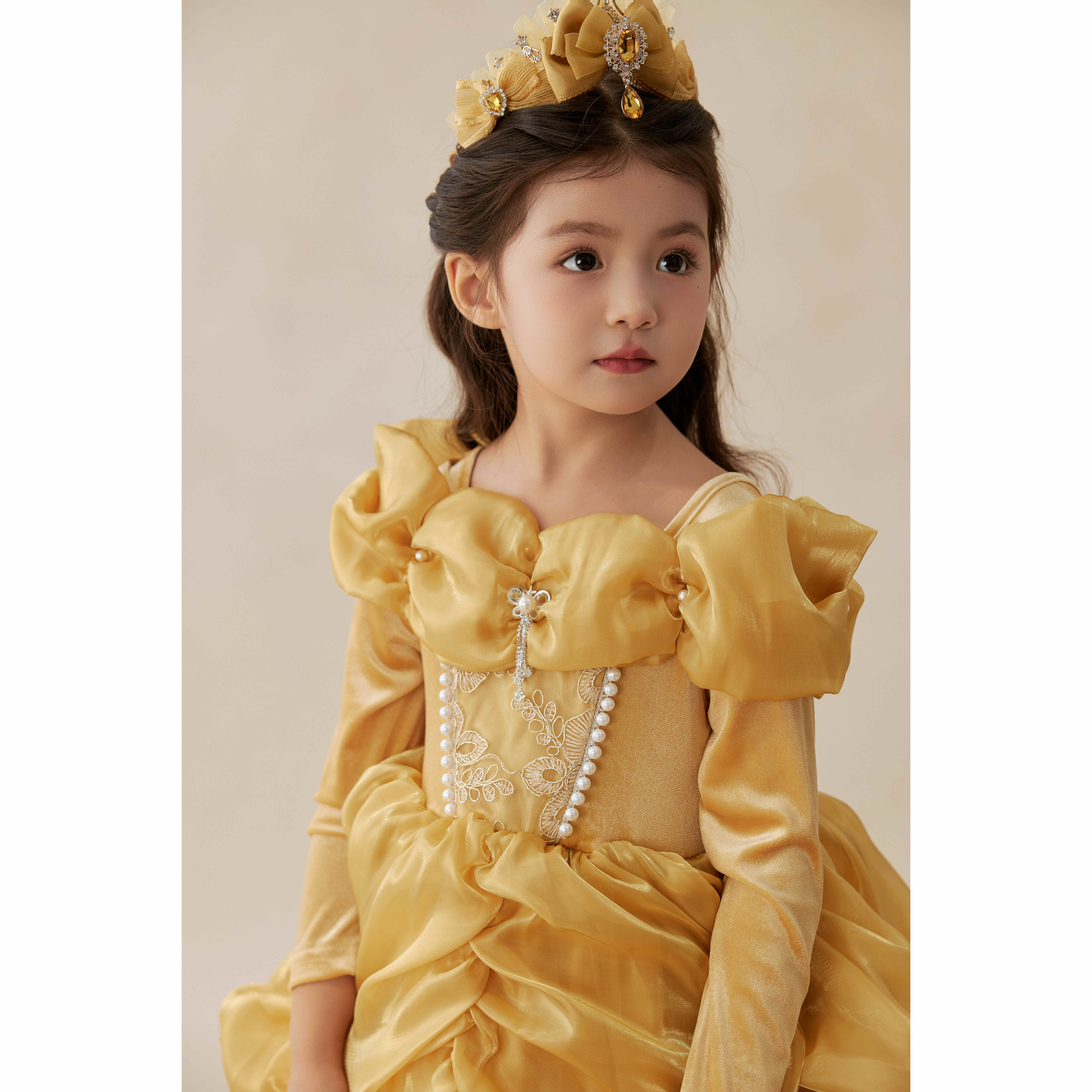 SONNYKIDS 女童秋冬复古宫廷风贝儿公主裙发箍