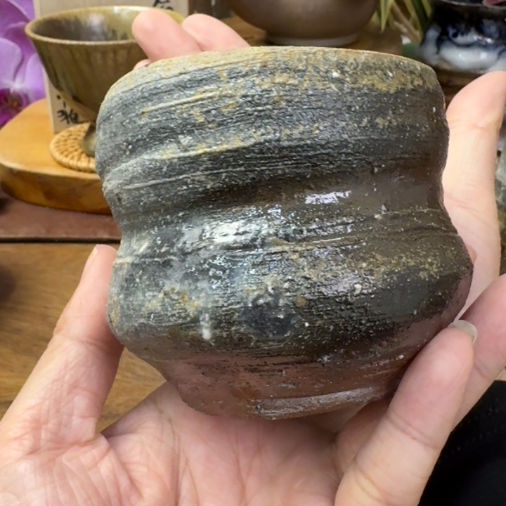 多久守备前烧山土穴窑汤吞福利一口价