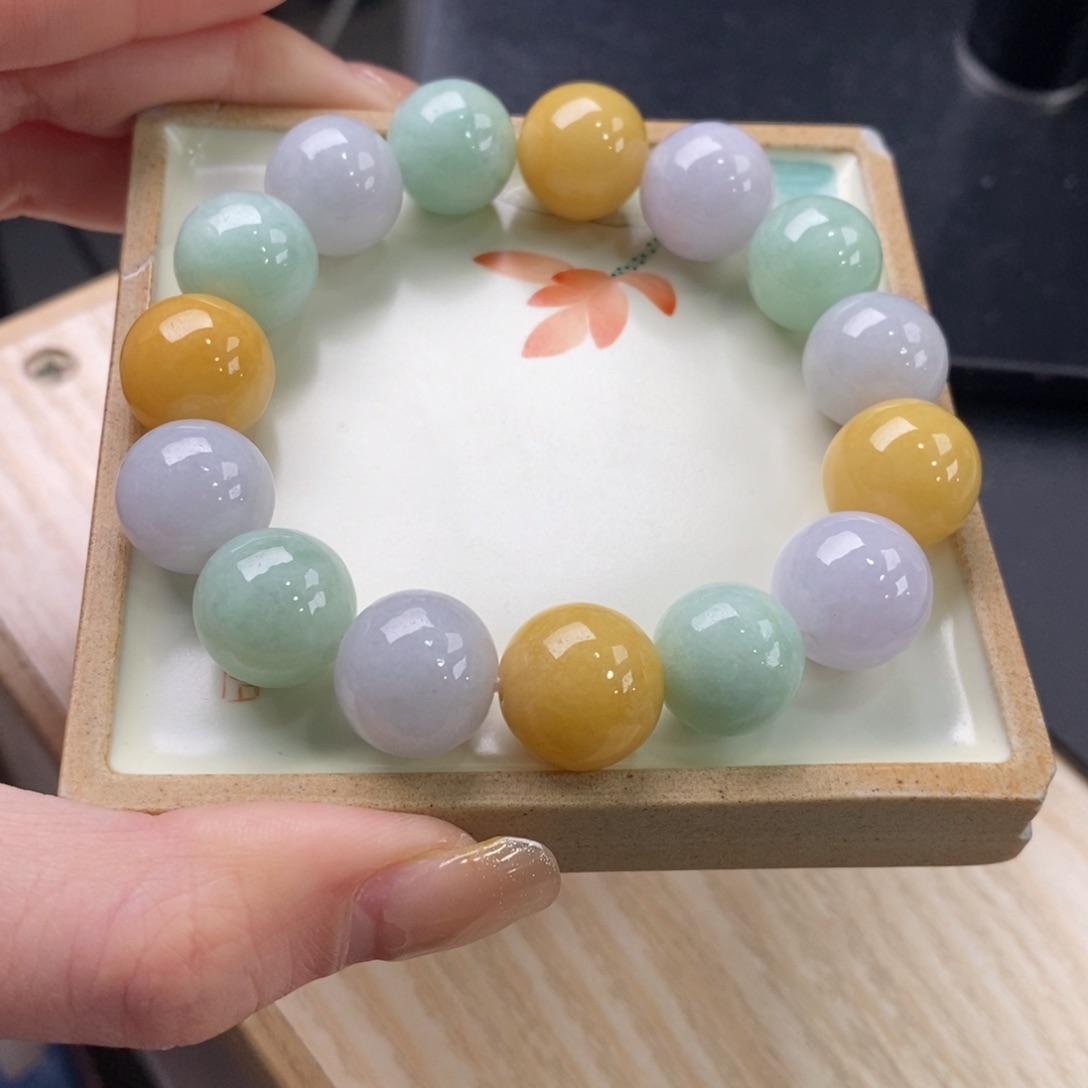 翡翠手链未镶嵌手串10