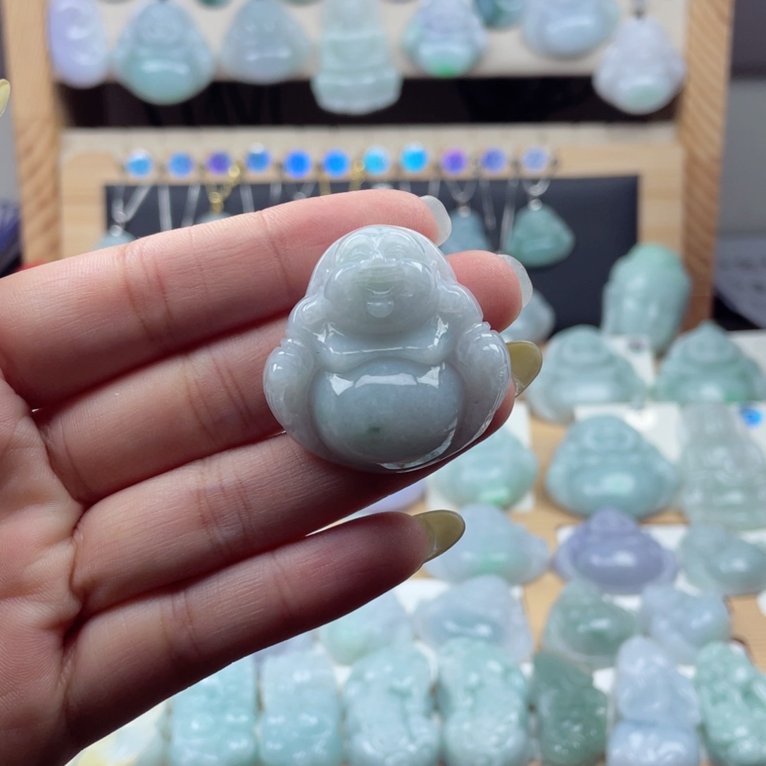 颈饰未镶嵌翡翠35尺寸佛公厚装