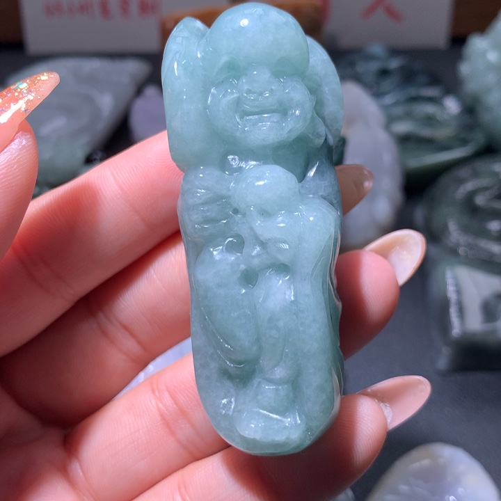 翡翠未镶嵌颈饰保真天然A货翡翠