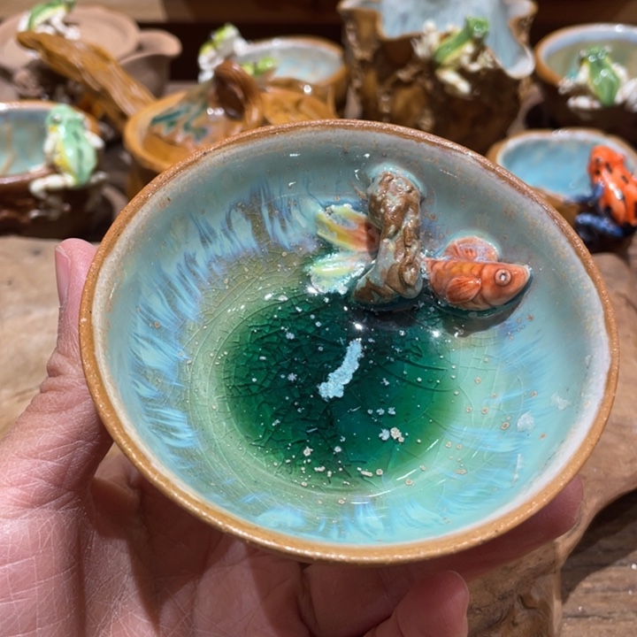 手工制作陶瓷茶具仿生茶器
