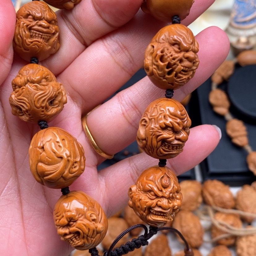 【闪购商品】橄榄核手串锋****起橄榄手工雕刻工艺