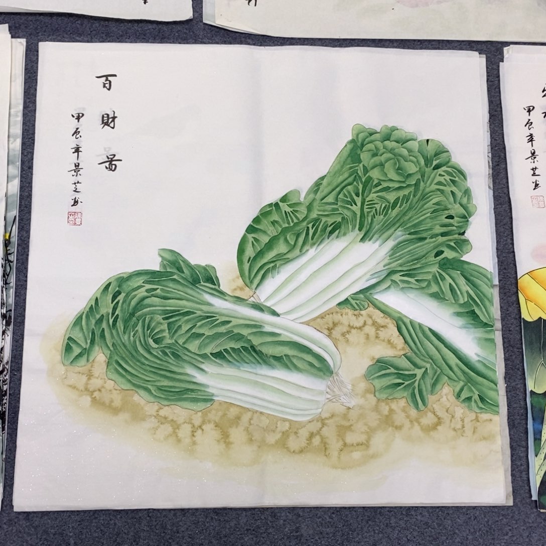 国画尺寸68✖️68工笔斗方画画画