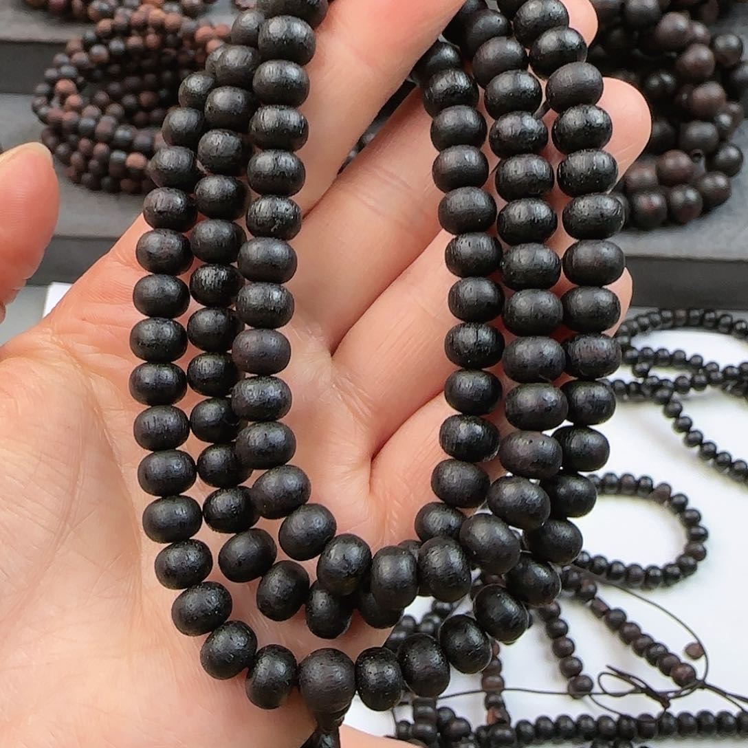 降真香手串/手链6×8算盘珠紫棋高油高密