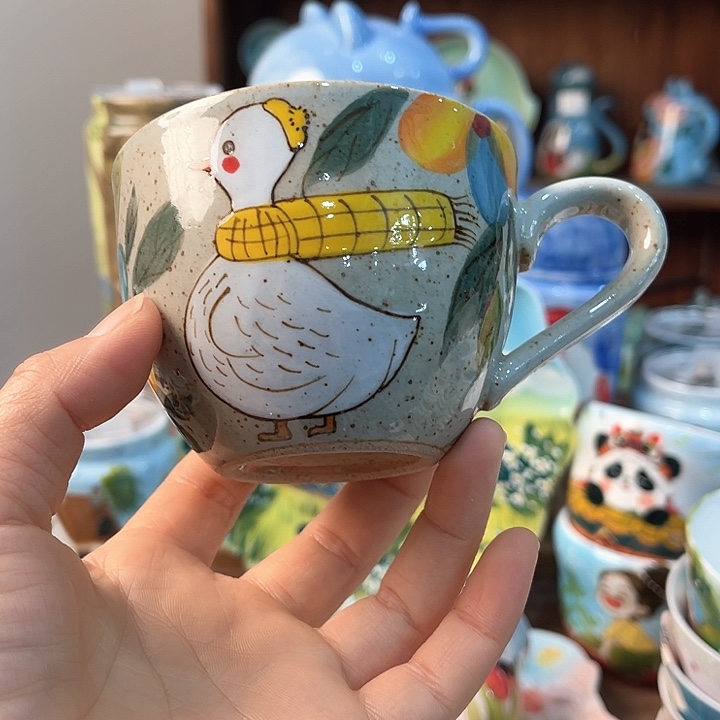 陶景德镇釉下手绘陶瓷 