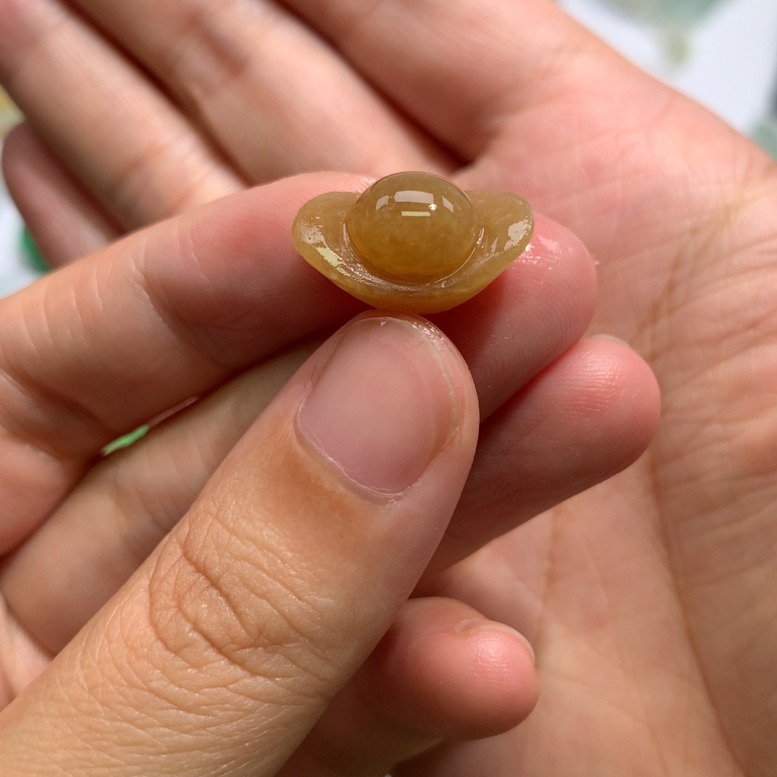 定制翡翠未镶嵌元宝