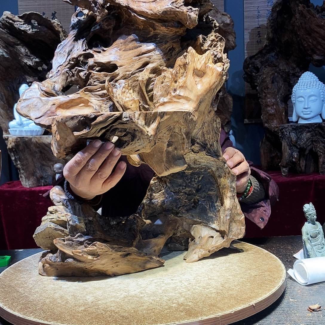 宇***豆989。株木随行根艺