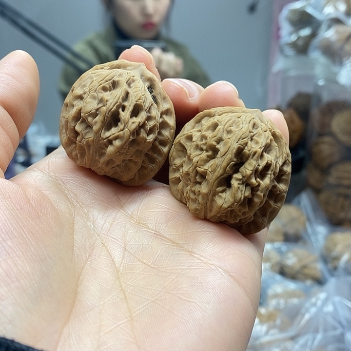 文玩核桃把件36.5赤灵子小众