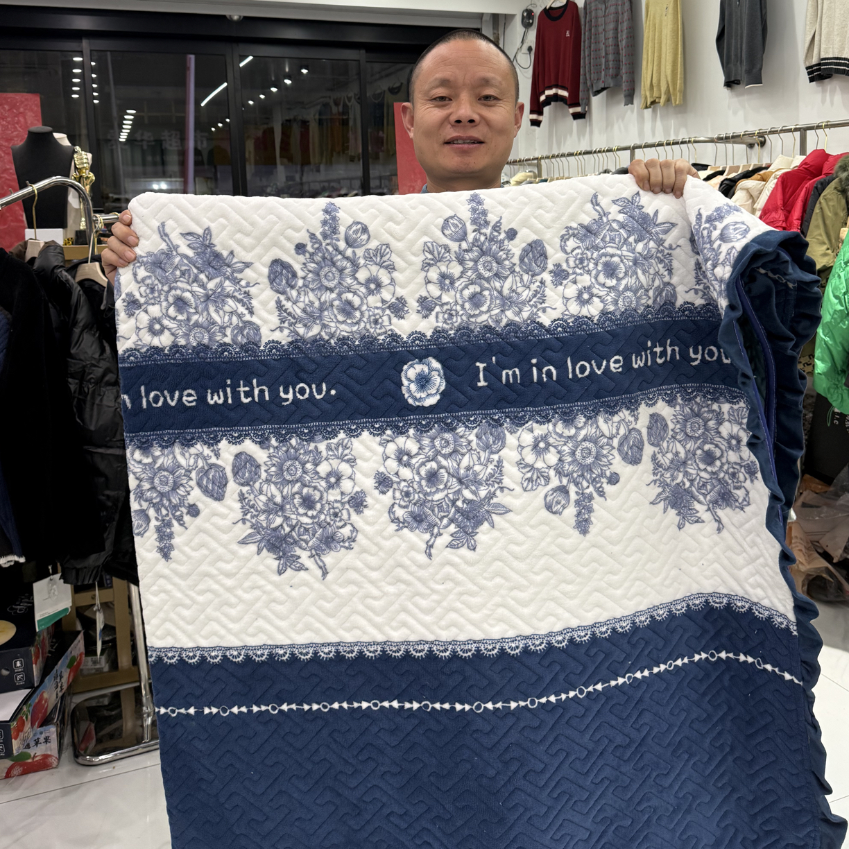 和尚推荐青花瓷205加绒加厚毛毯床垫