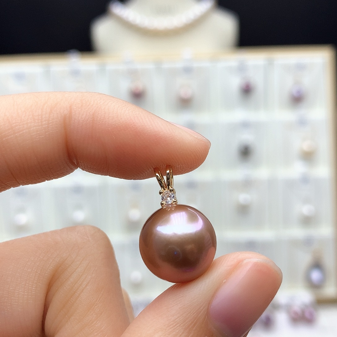 颈饰合金淡水珍珠