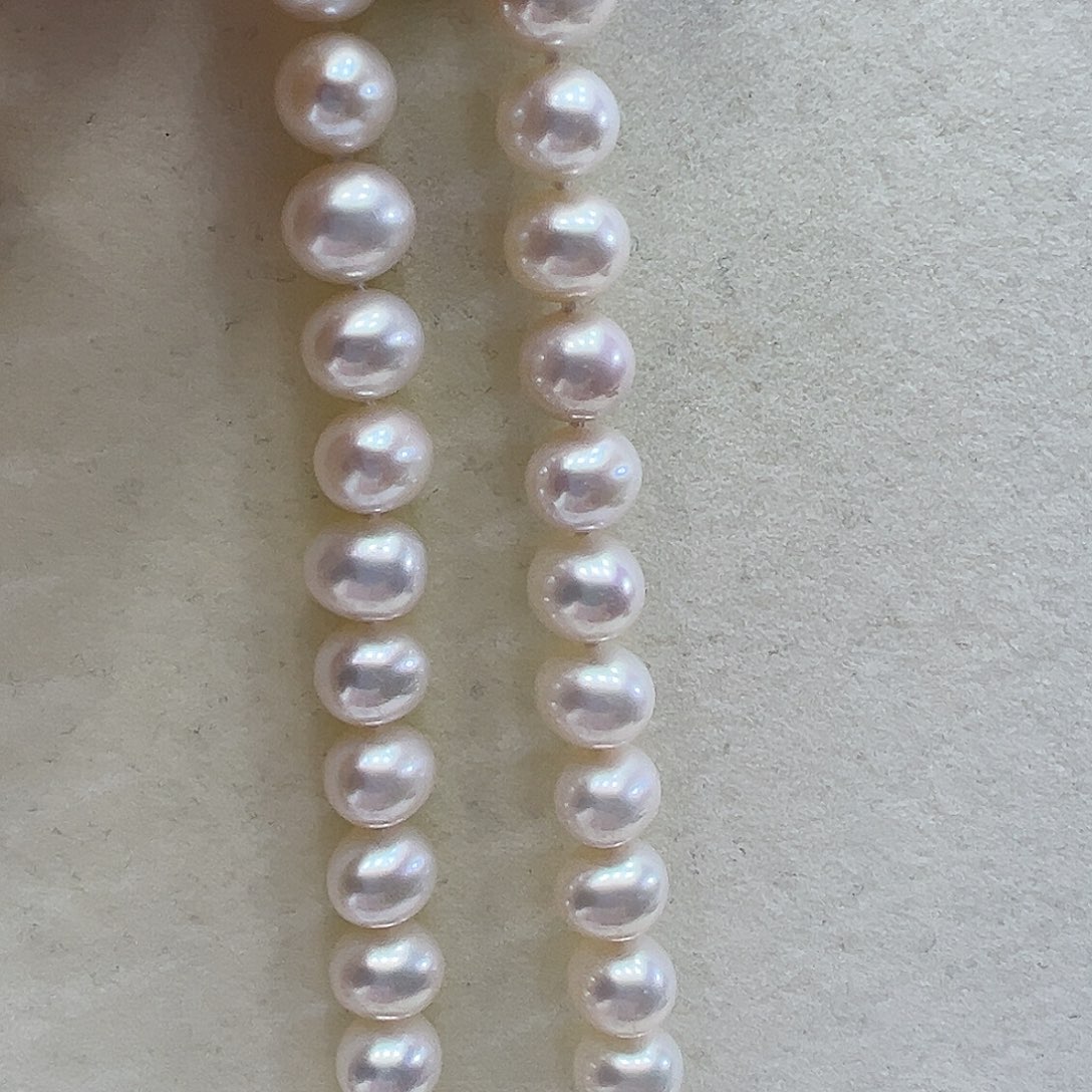 淡水珍珠颈饰银S925镶嵌➕9-10高品极光炫彩