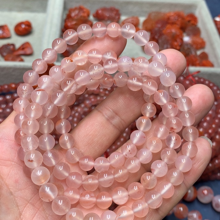 未镶嵌手串南红玛瑙7+m m