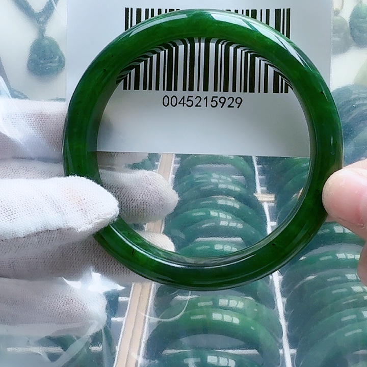 和田玉（碧玉）手镯未镶嵌63