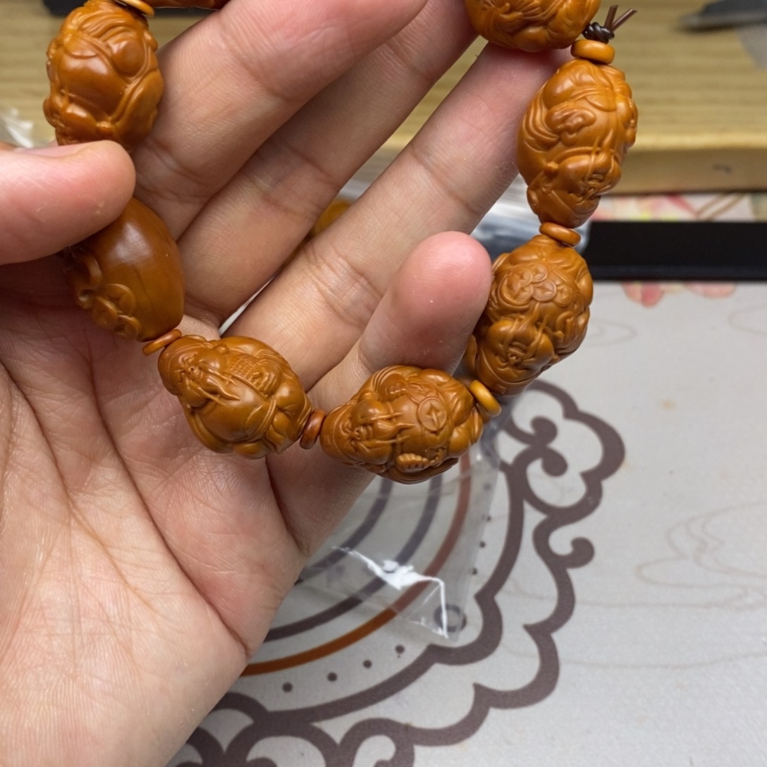 橄榄核手串/手链橄榄核雕刻工艺宇