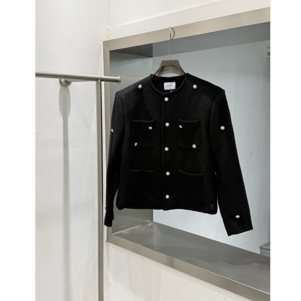 黑色短外套高级感重工气质显瘦时尚百搭上衣男外套夹克W3252