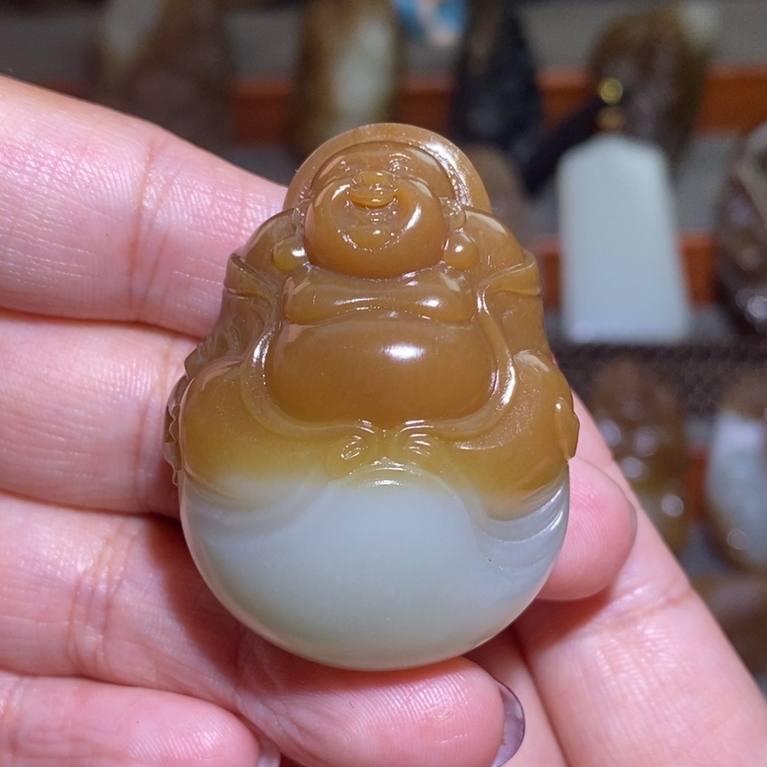 颈饰未镶嵌和田玉（糖玉）安***ヾ