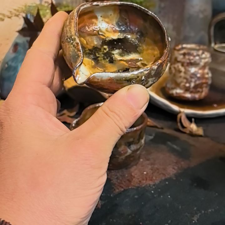 陶摆件手工高温原矿窑变特价福利