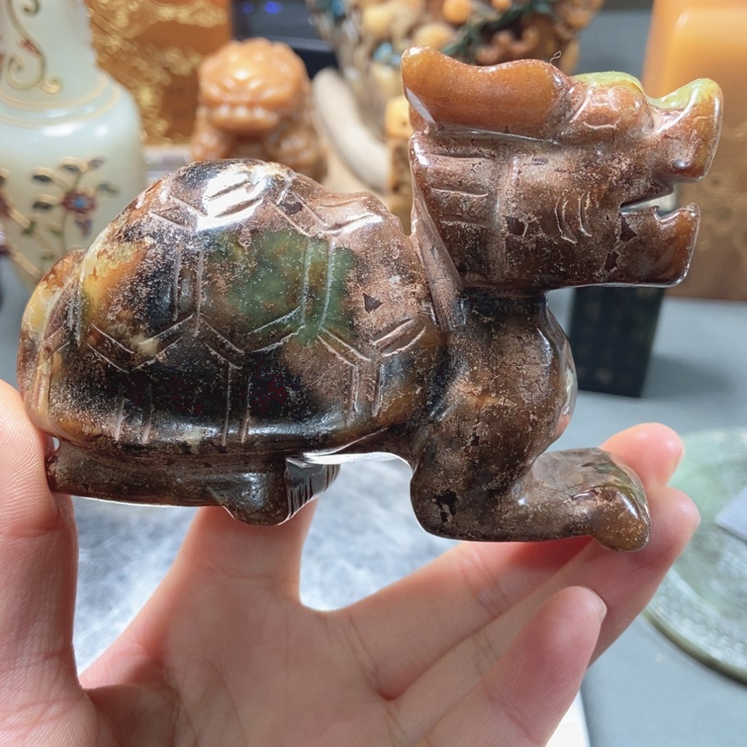 和田玉（翠青玉）未镶嵌挂件