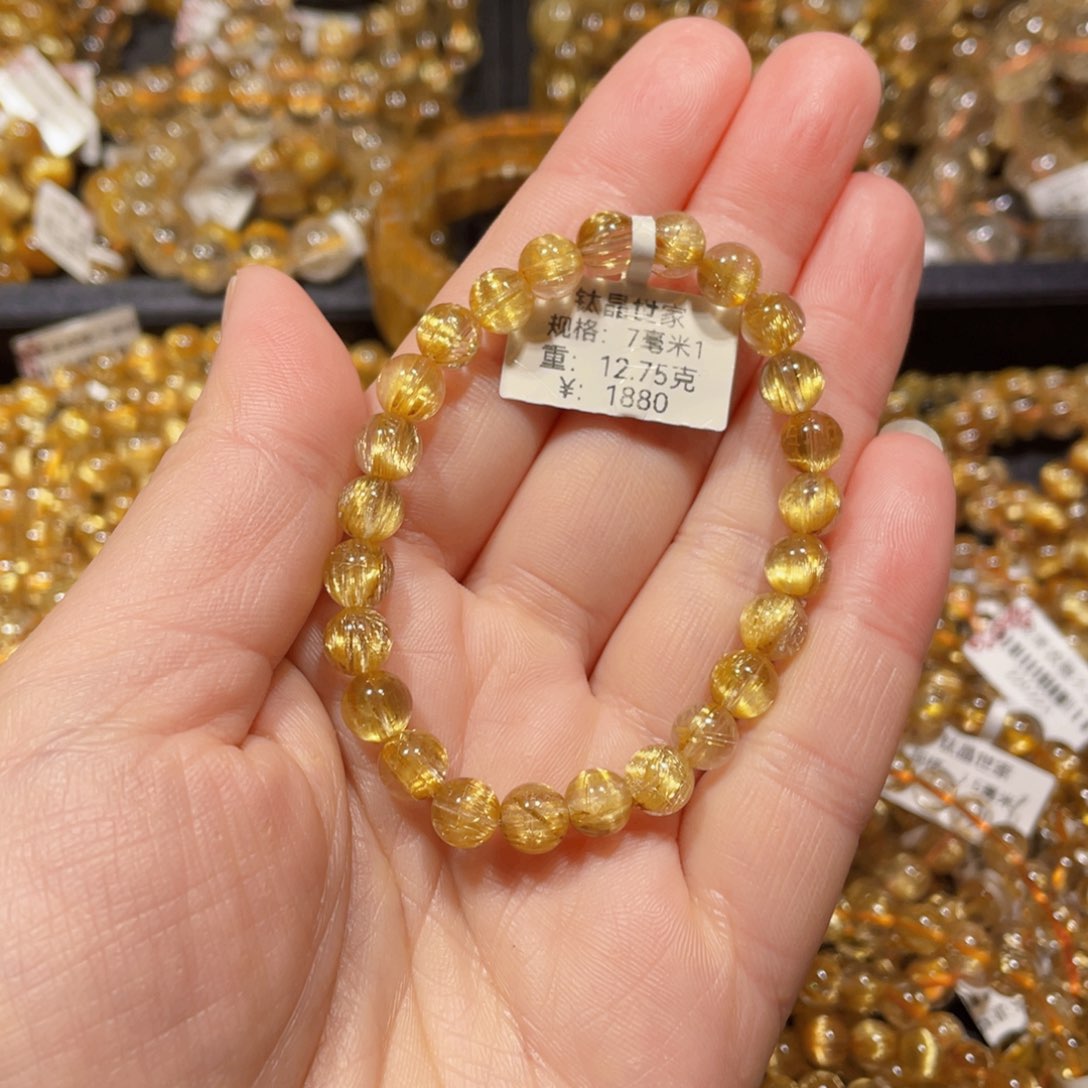 水晶手链未镶嵌懒***l天然水晶手链