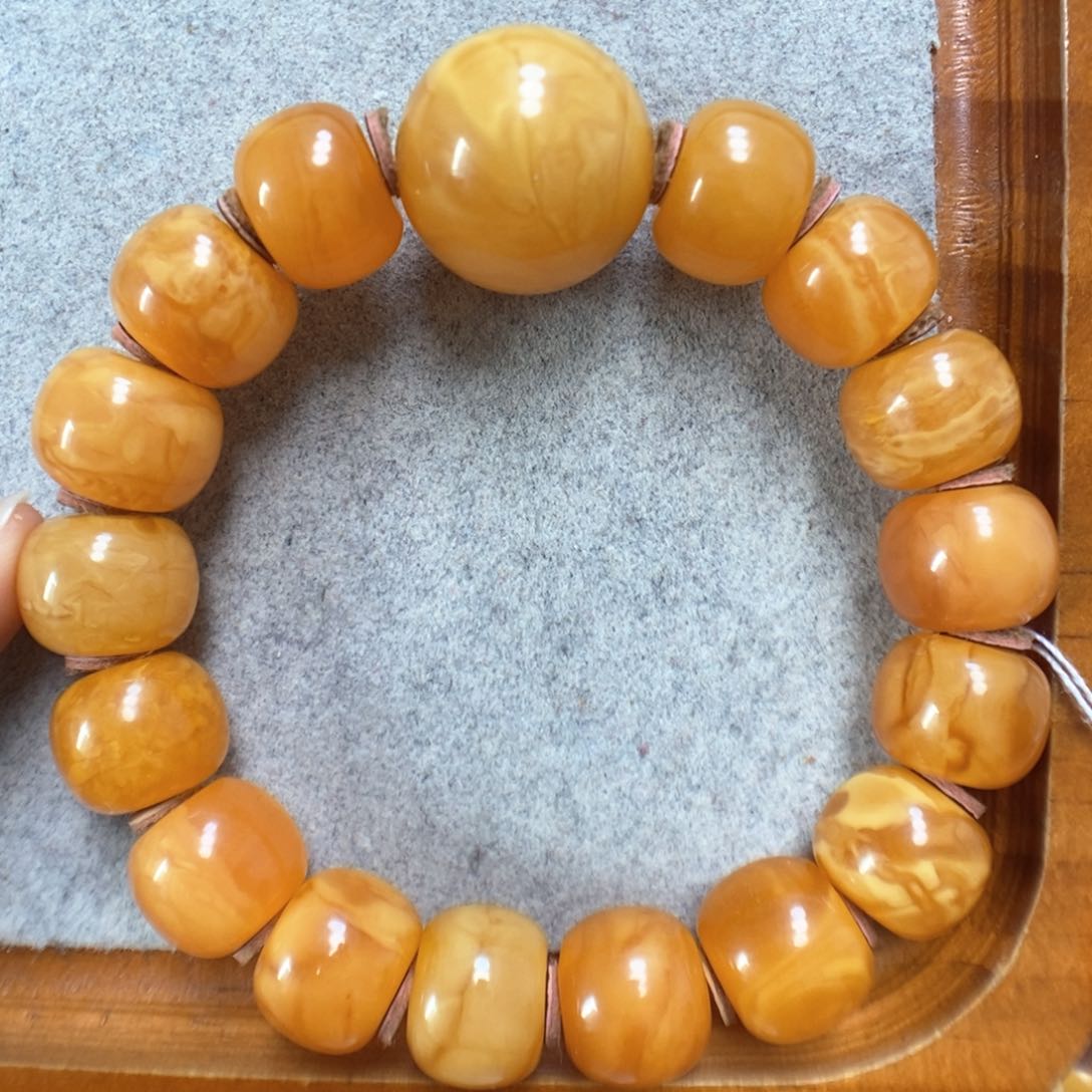 蜜蜡手串未镶嵌蜜蜡手串