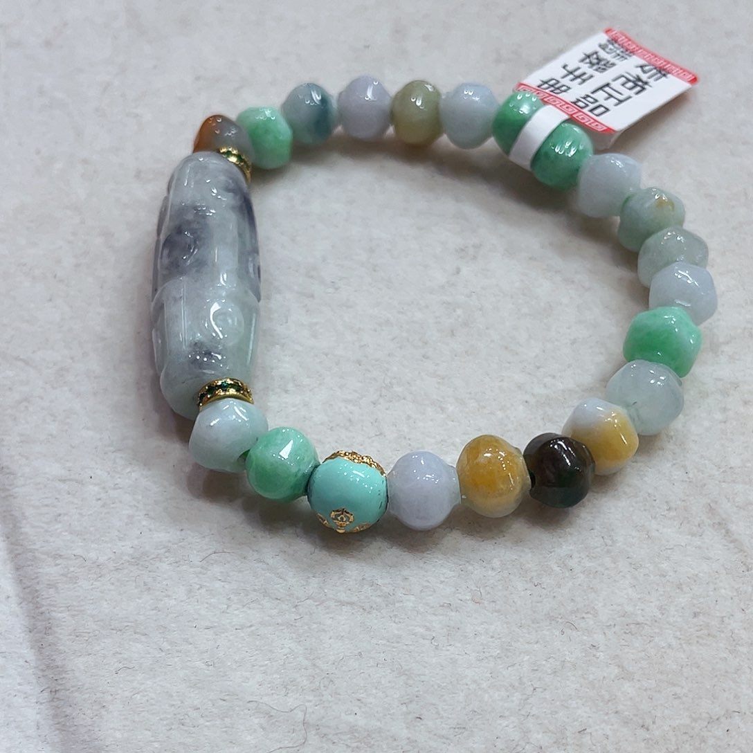 翡翠手链未镶嵌手串