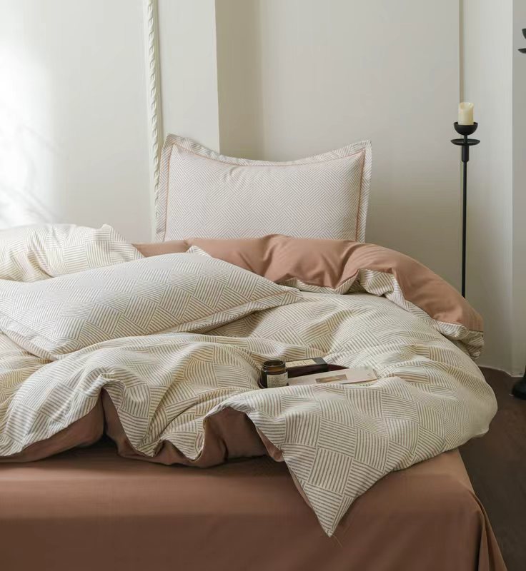 TT家纺 摩卡 全棉纯棉磨毛加厚冬款四件套