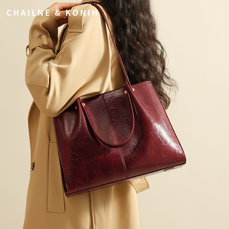 婚包女妈妈婆婆款手提包2025新款中年腋下包大容量红色包包托特包