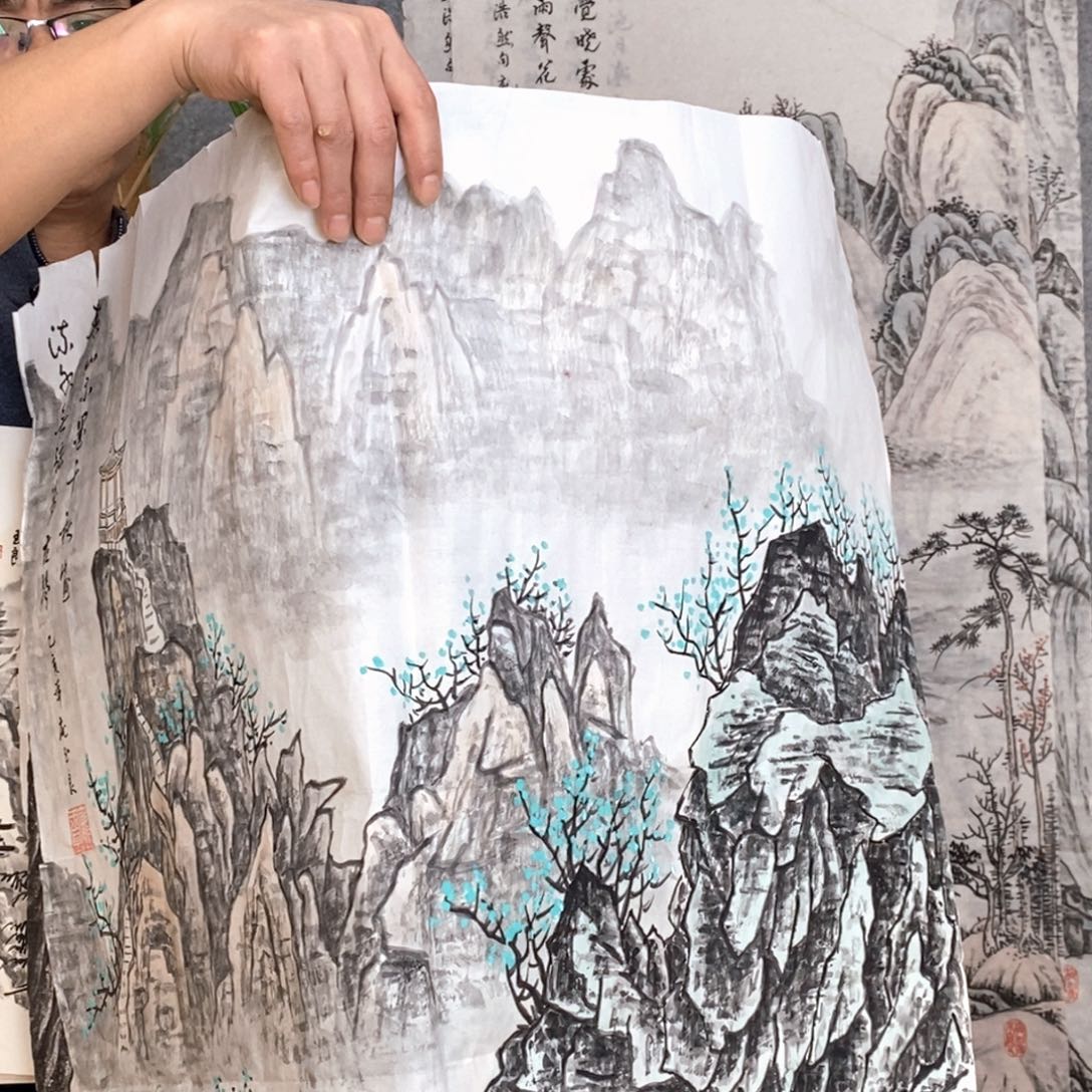 国画国画作品展览手绘