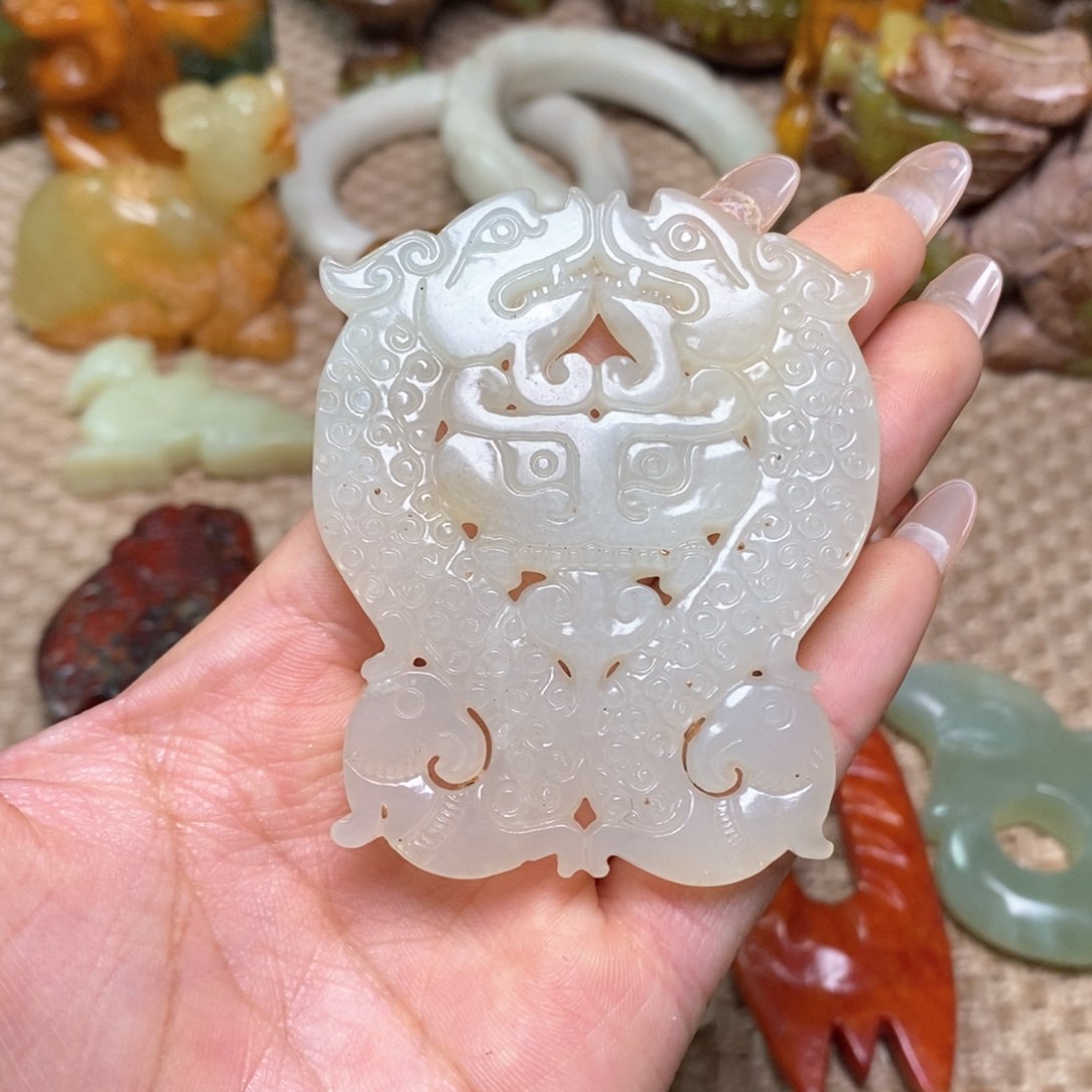 白玉菩提吊坠白玉菩提白玉菩提摆件