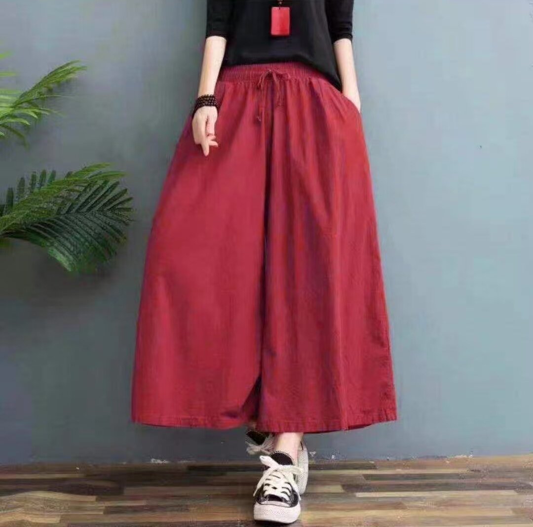 607棉麻休闲百搭裤