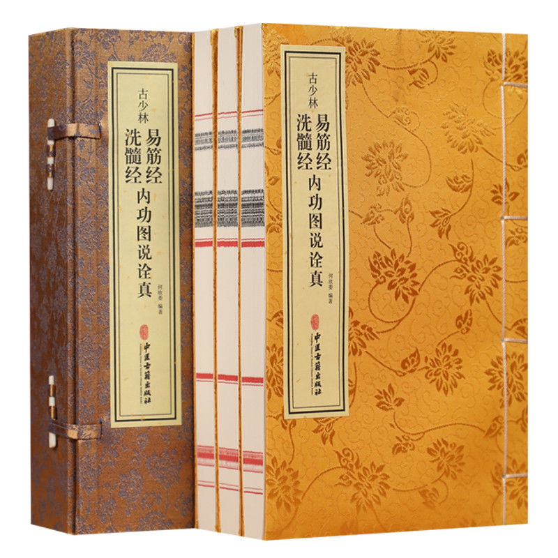 古少林易筋经洗髓经内功图说诠真1函3册全注全译解