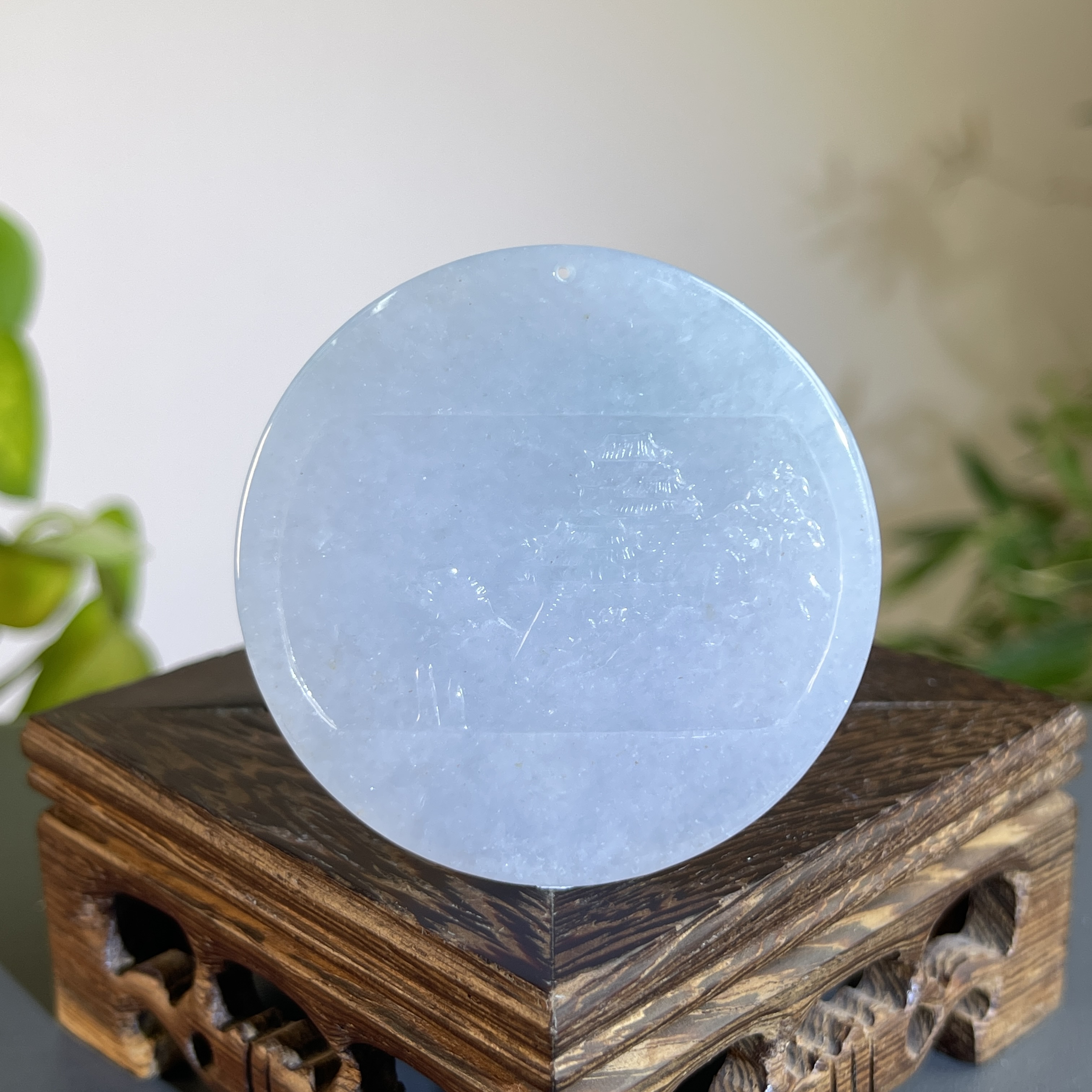 JXW20-147  天然缅甸A货翡翠 山水牌