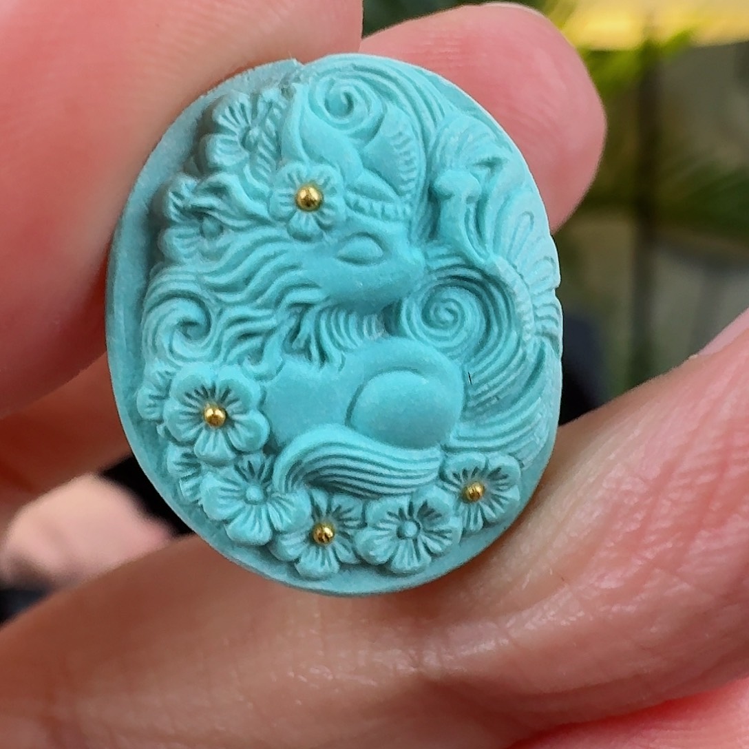 绿松石珠宝奇石未镶嵌