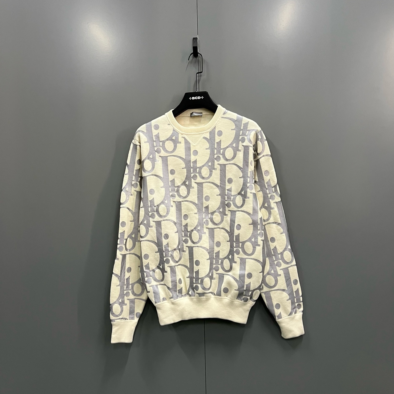 95新 DIOR/迪奥 （ll）反光字母满印卫衣 M码