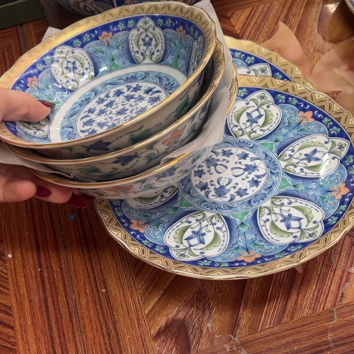 流***连瓷片龙峰2盘—3-碗—————-