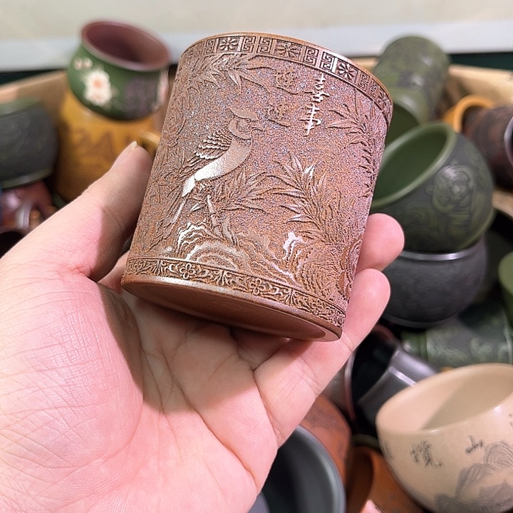 茶杯紫砂全手工紫砂主人杯